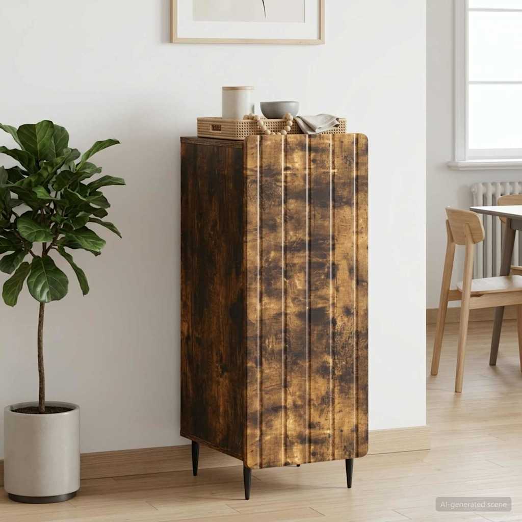 Sideboard Smoked Oak 34.5 x 33 x 92 cm Engineered Wood
