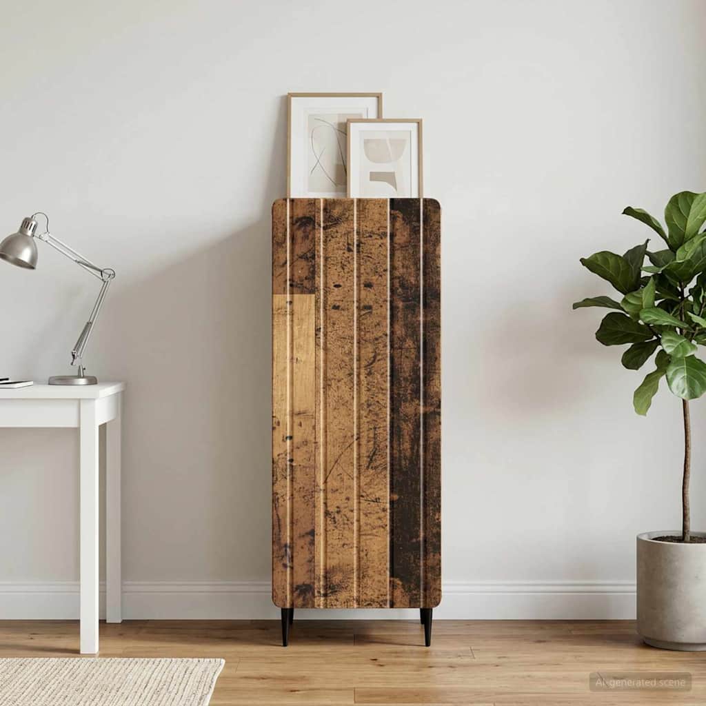 Sideboard Old Wood 34.5 x 33 x 92 cm Engineered Wood