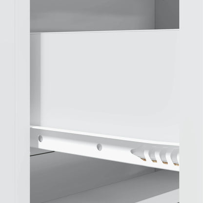 Drawer Cabinet White 66 x 34.5 x 92 cm Engineered Wood