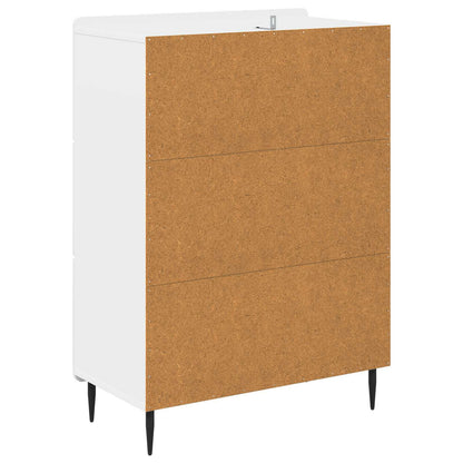 Drawer Cabinet White 66 x 34.5 x 92 cm Engineered Wood