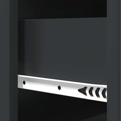 Drawer Cabinet Black 66 x 34.5 x 92 cm Engineered Wood