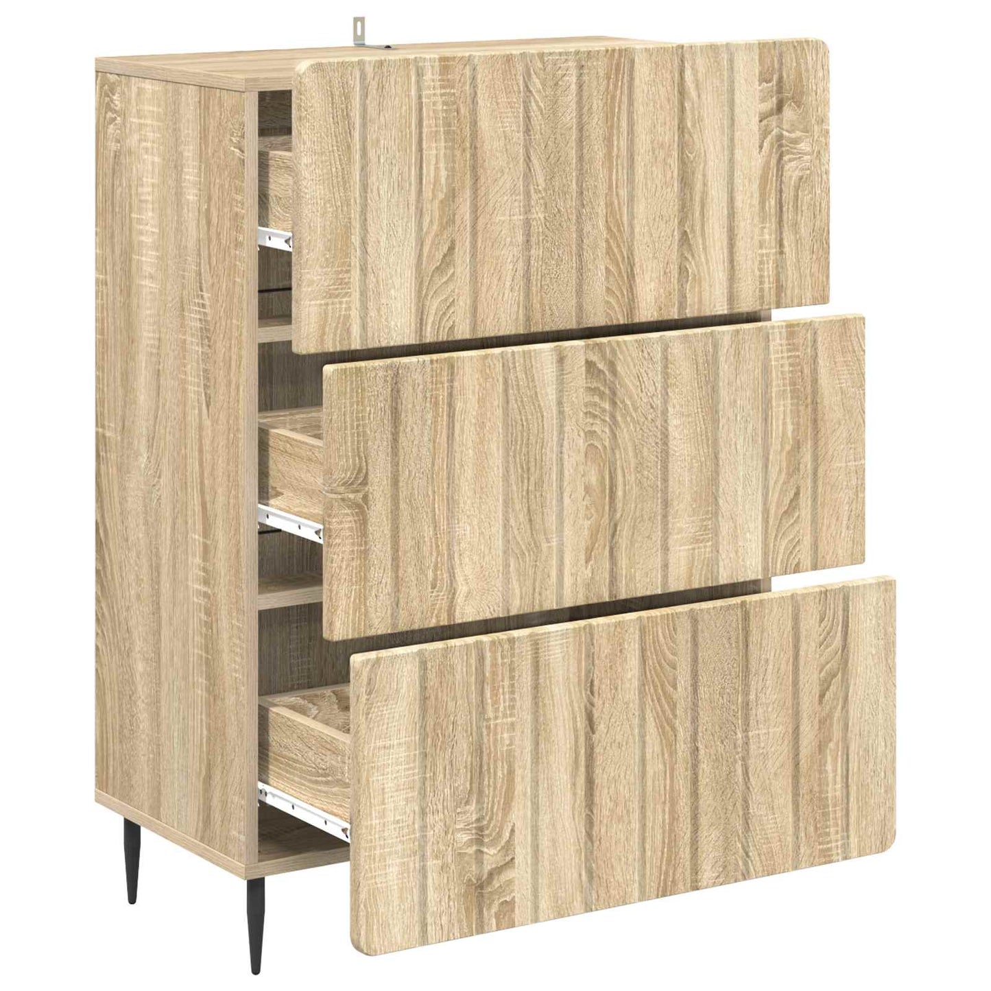 Drawer Cabinet Sonoma Oak 66 x 34.5 x 92 cm Engineered Wood