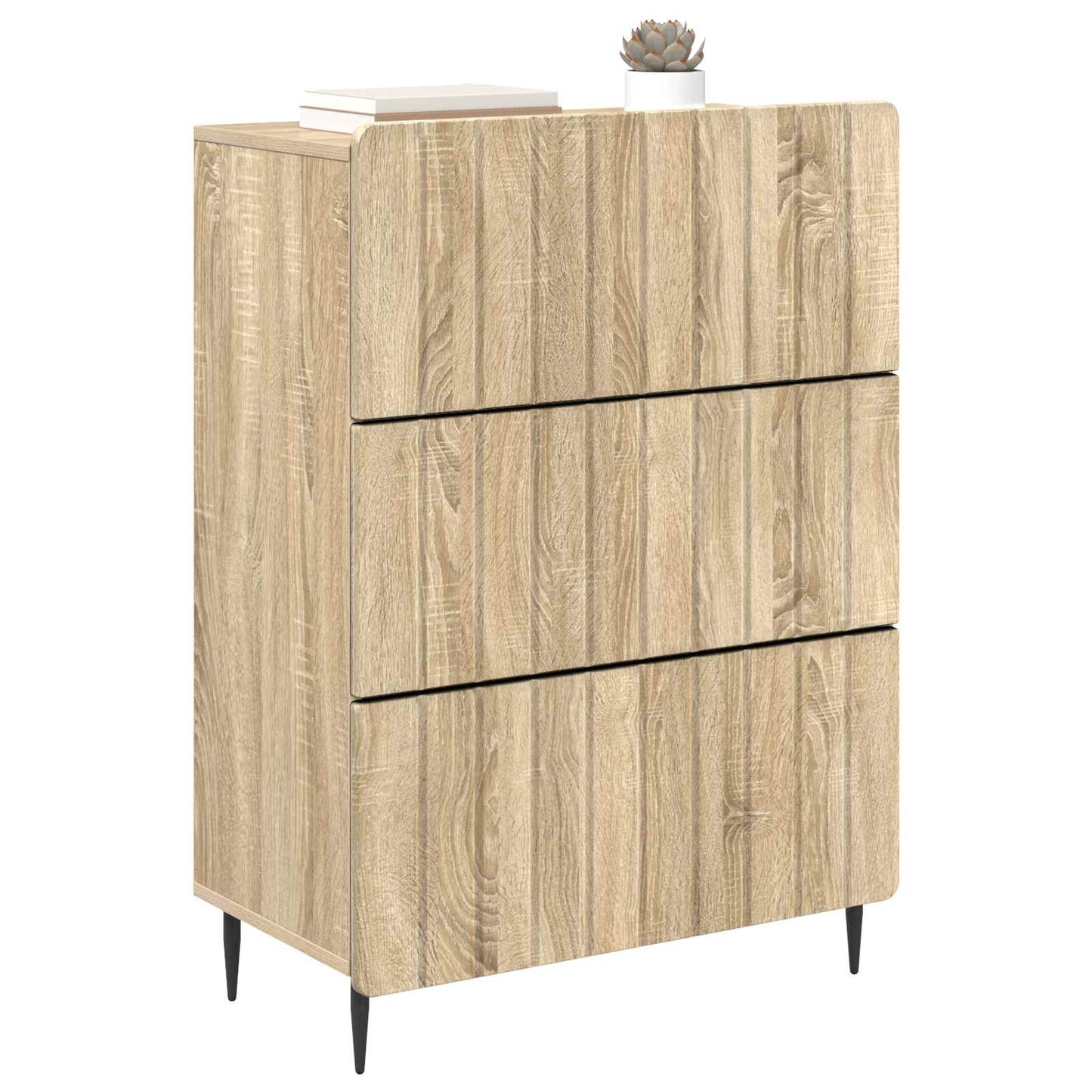 Drawer Cabinet Sonoma Oak 66 x 34.5 x 92 cm Engineered Wood
