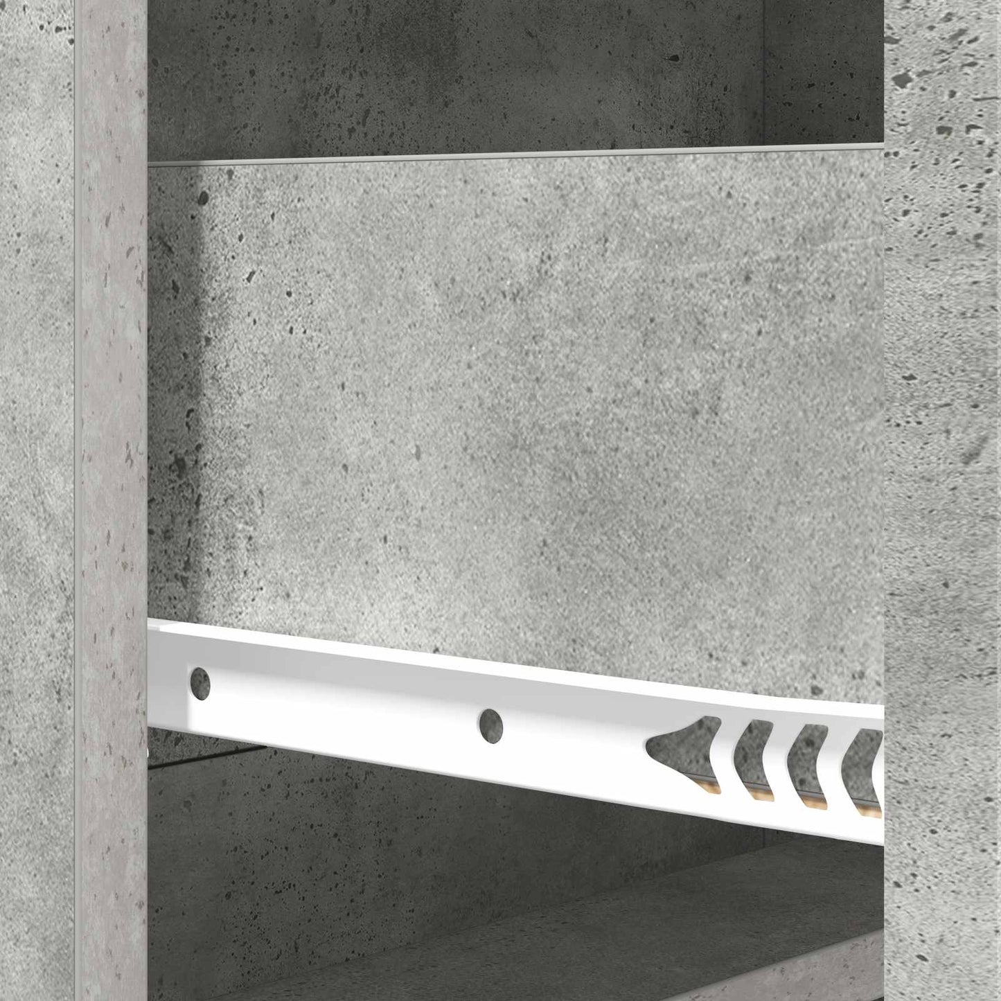 Drawer Cabinet Concrete Grey 66 x 34.5 x 92 cm Engineered Wood