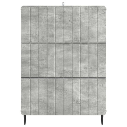 Drawer Cabinet Concrete Grey 66 x 34.5 x 92 cm Engineered Wood