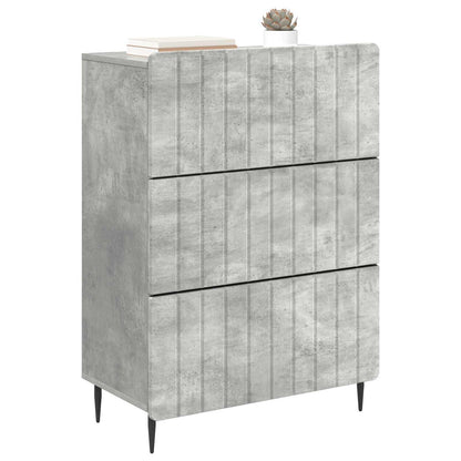 Drawer Cabinet Concrete Grey 66 x 34.5 x 92 cm Engineered Wood