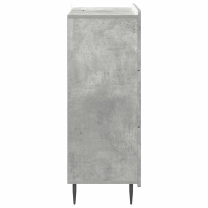 Drawer Cabinet Concrete Grey 66 x 34.5 x 92 cm Engineered Wood