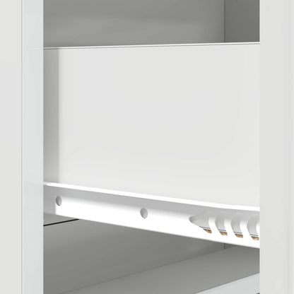 Drawer Cabinet High Gloss White 66 x 34.5 x 92 cm