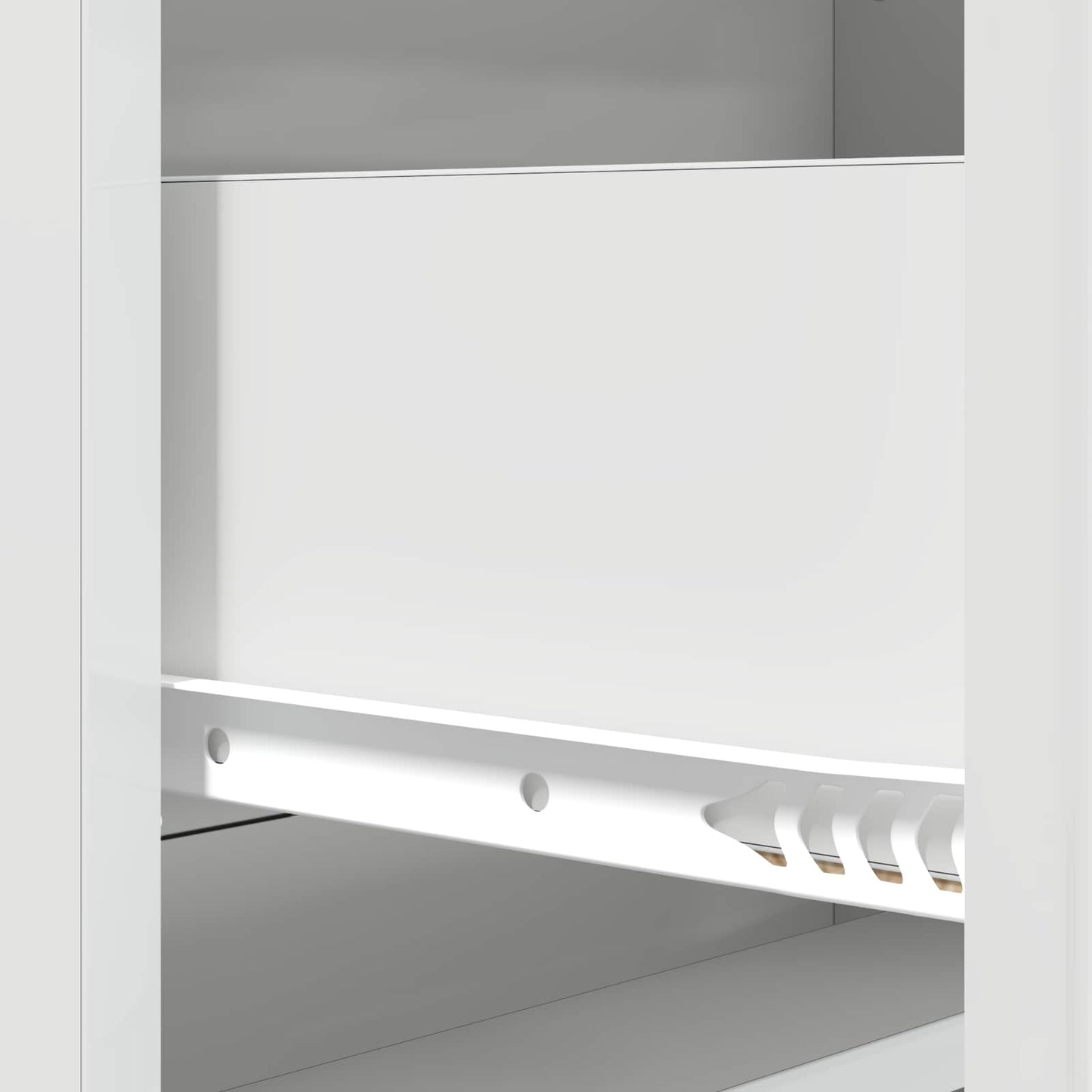 Drawer Cabinet High Gloss White 66 x 34.5 x 92 cm