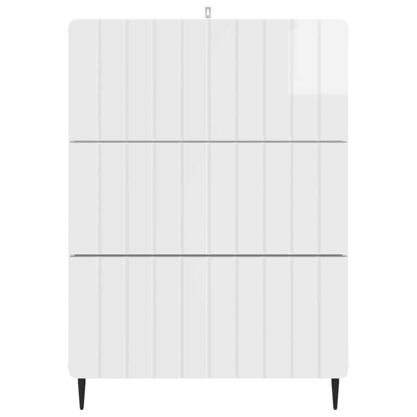 Drawer Cabinet High Gloss White 66 x 34.5 x 92 cm