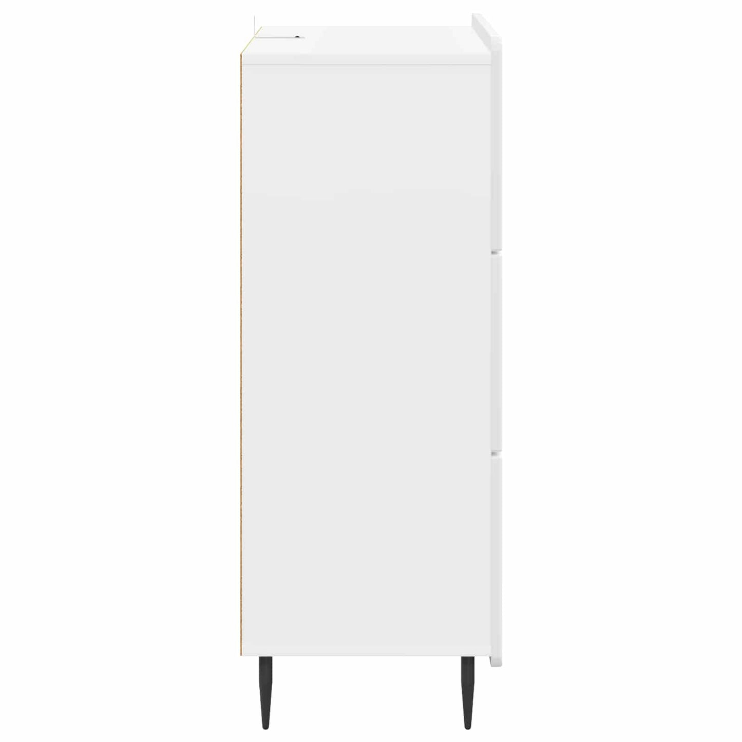 Drawer Cabinet High Gloss White 66 x 34.5 x 92 cm