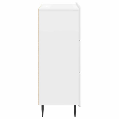 Drawer Cabinet High Gloss White 66 x 34.5 x 92 cm