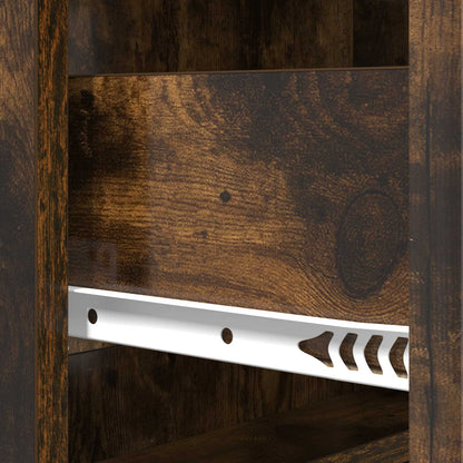 Drawer Cabinet Smoked Oak 66 x 34.5 x 92 cm Engineered Wood