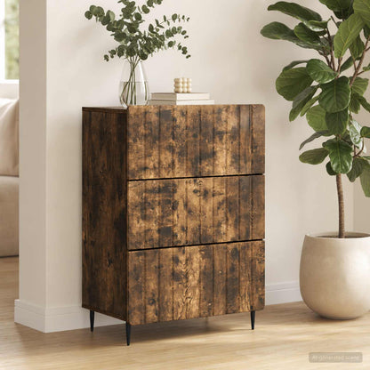 Drawer Cabinet 66 x 34.5 x 92 cm Engineered Wood Smoked Oak