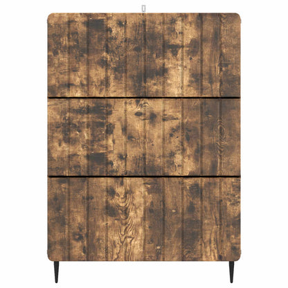 Drawer Cabinet Smoked Oak 66 x 34.5 x 92 cm Engineered Wood