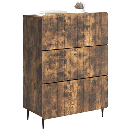 Drawer Cabinet Smoked Oak 66 x 34.5 x 92 cm Engineered Wood