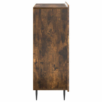 Drawer Cabinet Smoked Oak 66 x 34.5 x 92 cm Engineered Wood