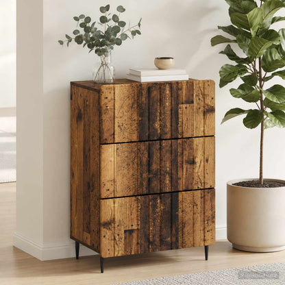 Drawer Cabinet Old Wood 66 x 34.5 x 92 cm Engineered Wood