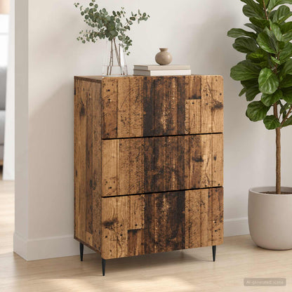 Drawer Cabinet Old Wood 66 x 34.5 x 92 cm Engineered Wood