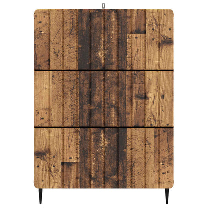 Drawer Cabinet Old Wood 66 x 34.5 x 92 cm Engineered Wood