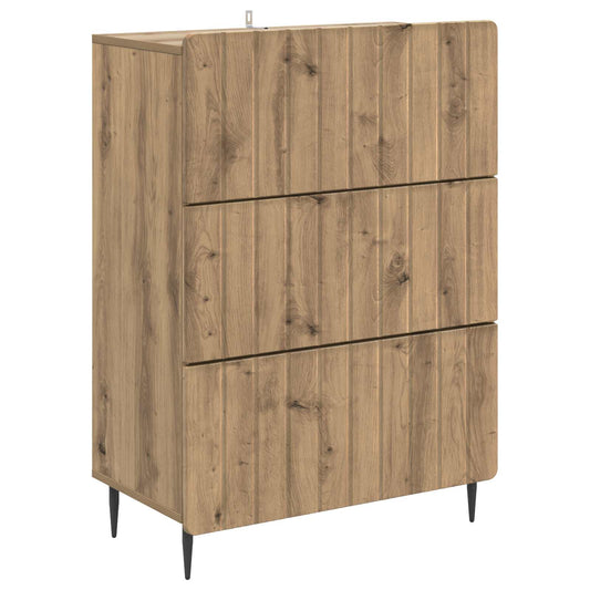 Drawer Cabinet Artisan Oak 66 x 34.5 x 92 cm Engineered Wood