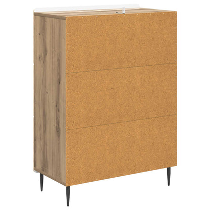 Drawer Cabinet 66 x 34.5 x 92 cm Engineered Wood Artisan Oak