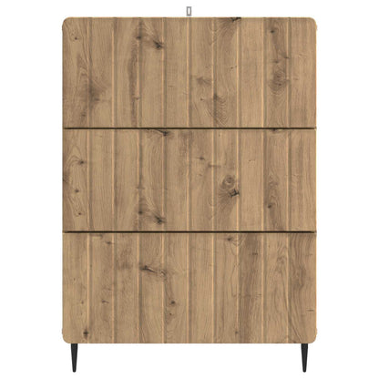 Drawer Cabinet 66 x 34.5 x 92 cm Engineered Wood Artisan Oak