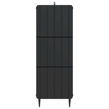 Drawer Cabinet Black 33 x 34.5 x 92 cm Engineered Wood