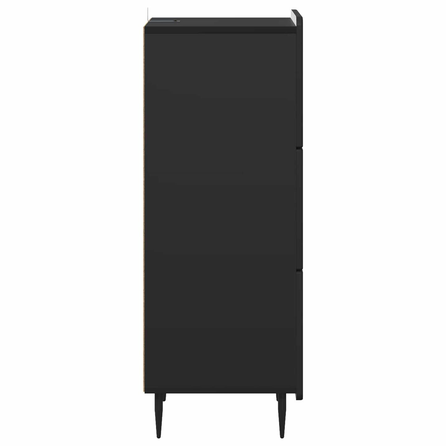 Drawer Cabinet Black 33 x 34.5 x 92 cm Engineered Wood
