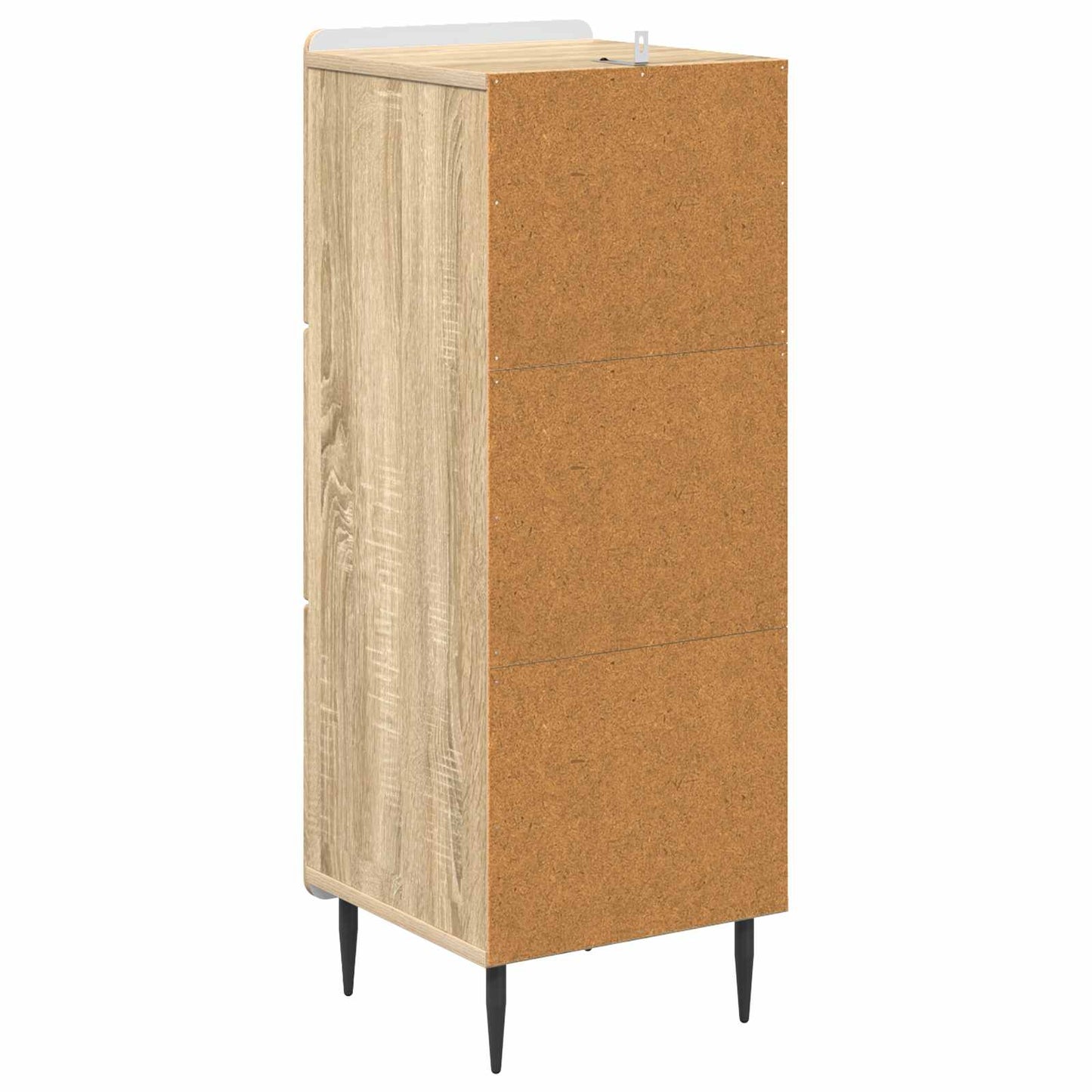 Drawer Cabinet Sonoma Oak 33 x 34.5 x 92 cm Engineered Wood