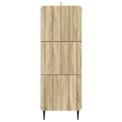 Drawer Cabinet Sonoma Oak 33 x 34.5 x 92 cm Engineered Wood