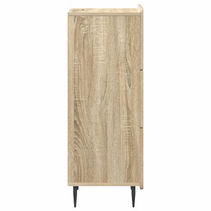 Drawer Cabinet Sonoma Oak 33 x 34.5 x 92 cm Engineered Wood