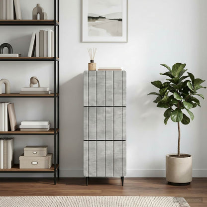 Drawer Cabinet Concrete Grey 33 x 34.5 x 92 cm Engineered Wood