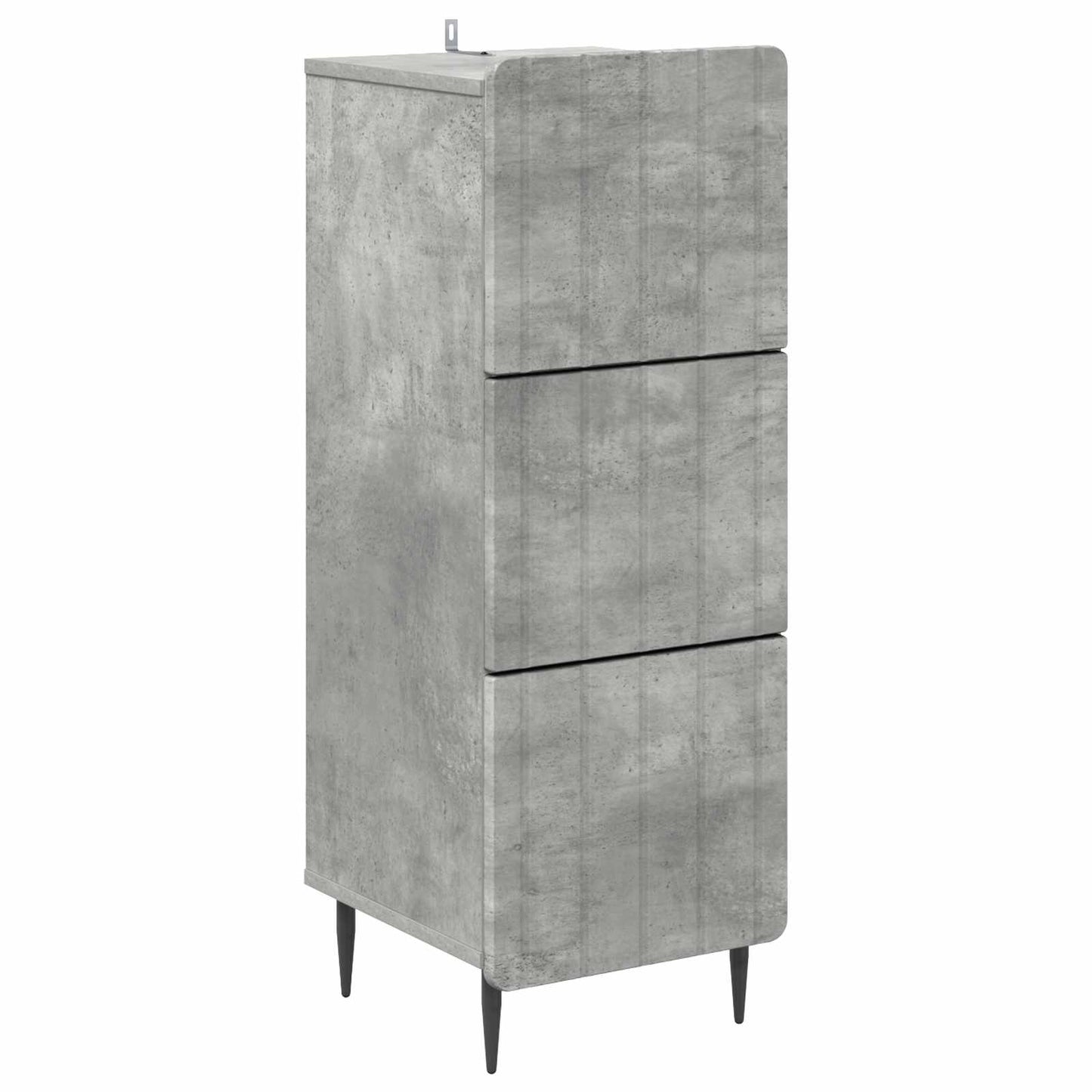 Drawer Cabinet Concrete Grey 33 x 34.5 x 92 cm Engineered Wood