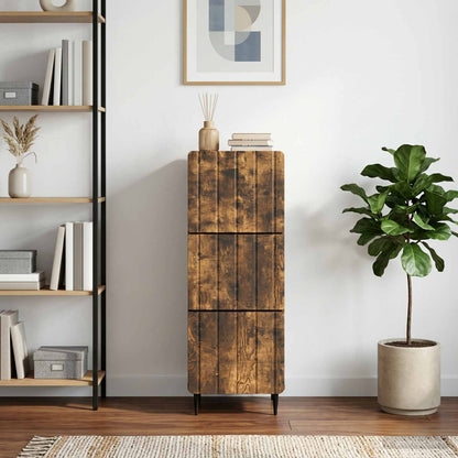 Drawer Cabinet 33 x 34.5 x 92 cm Engineered Wood Smoked Oak
