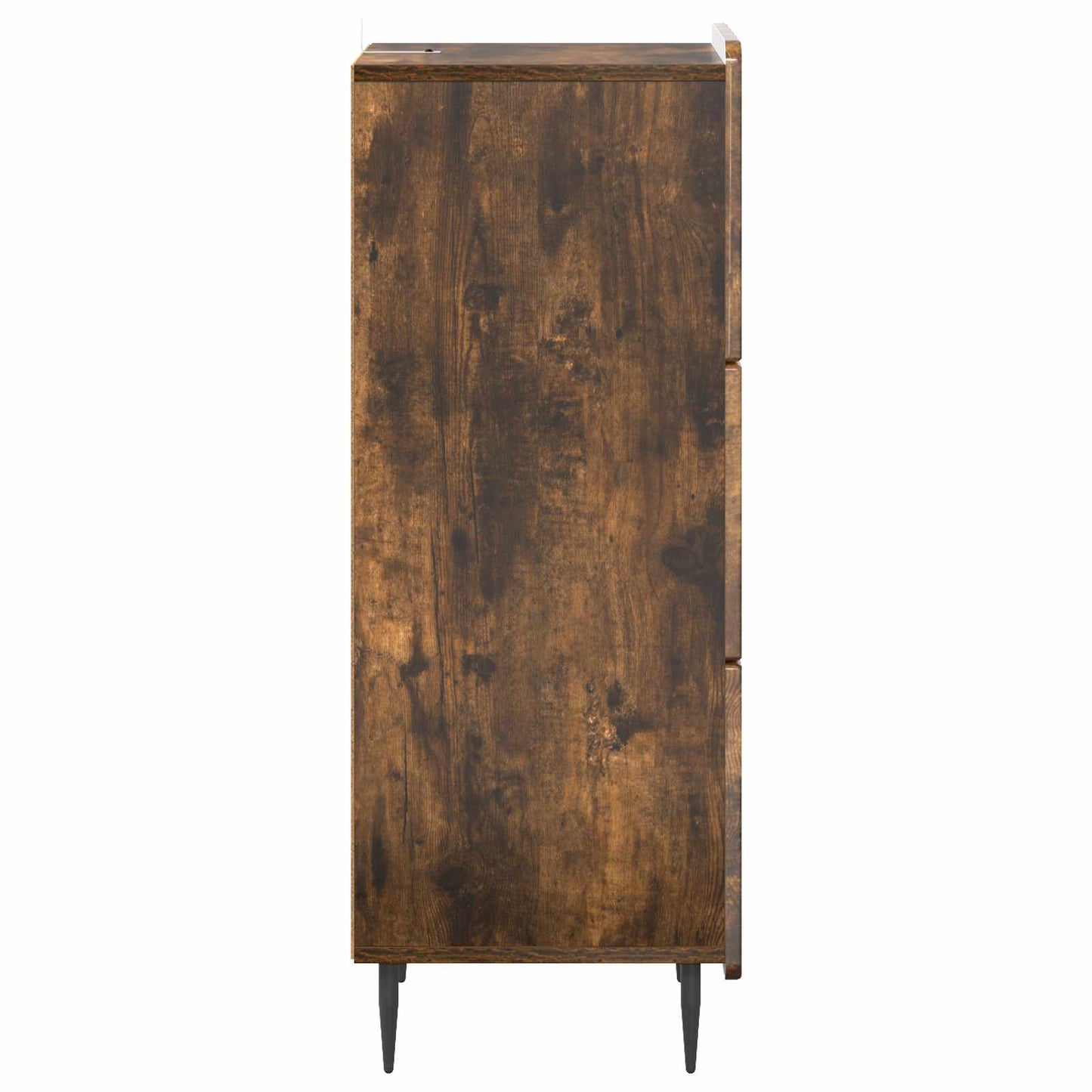 Drawer Cabinet Smoked Oak 33 x 34.5 x 92 cm Engineered Wood