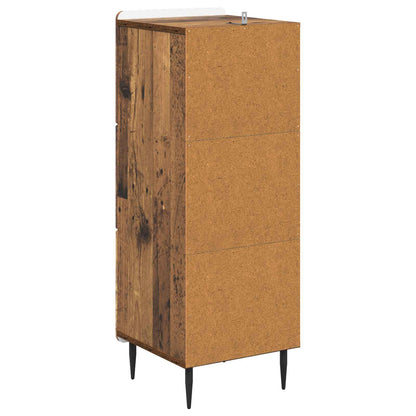 Drawer Cabinet Old Wood 33 x 34.5 x 92 cm Engineered Wood