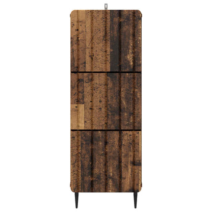 Drawer Cabinet Old Wood 33 x 34.5 x 92 cm Engineered Wood