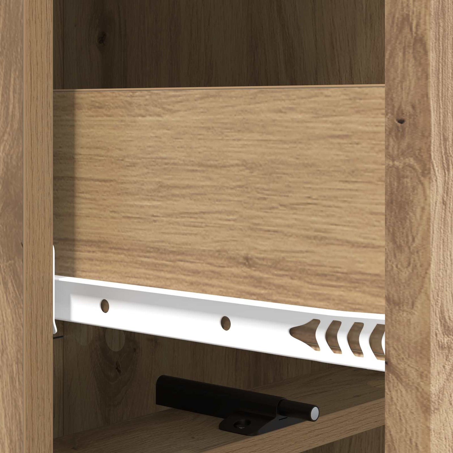 Drawer Cabinet Artisan Oak 33 x 34.5 x 92 cm Engineered Wood