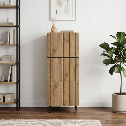 Drawer Cabinet Artisan Oak 33 x 34.5 x 92 cm Engineered Wood