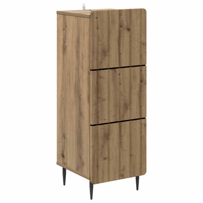 Drawer Cabinet 33 x 34.5 x 92 cm Engineered Wood Artisan Oak