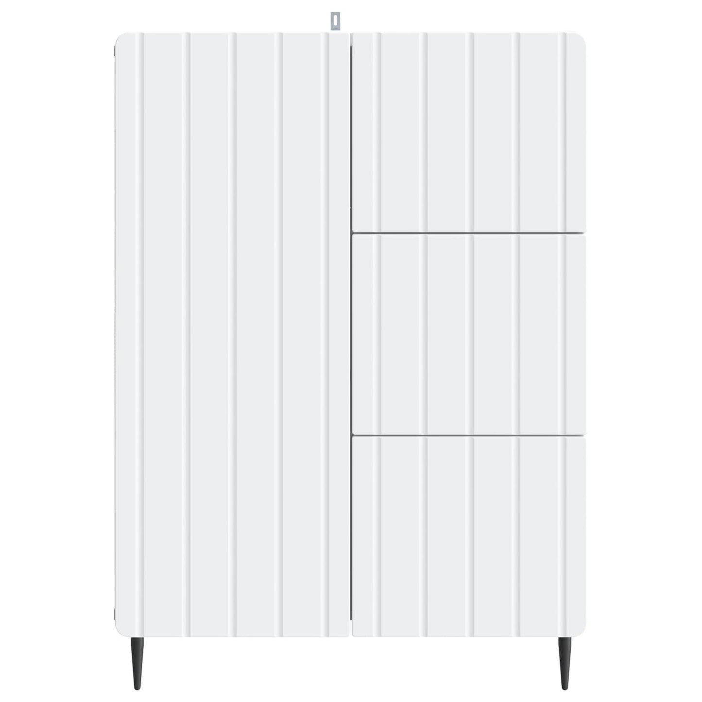 Sideboard with Drawer White 66 x 34.5 x 91.5 cm Engineered Wood