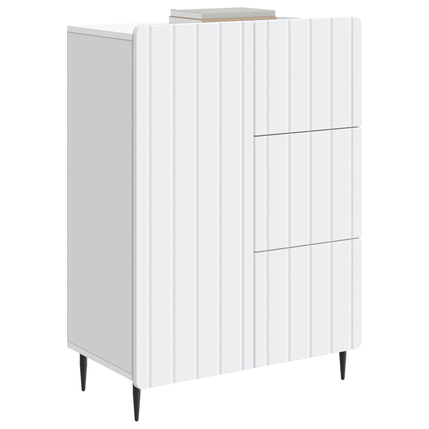 Sideboard with Drawer White 66 x 34.5 x 91.5 cm Engineered Wood