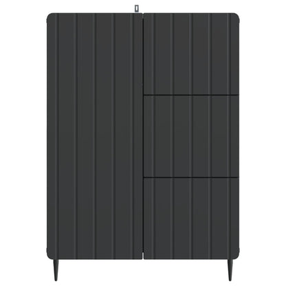 Sideboard with Drawer Black 66 x 34.5 x 91.5 cm Engineered Wood