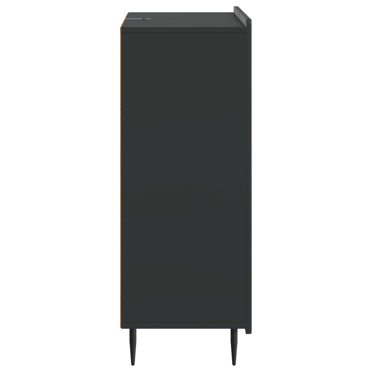Sideboard with Drawer Black 66 x 34.5 x 91.5 cm Engineered Wood