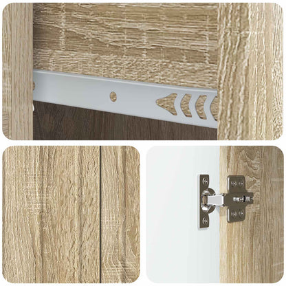 Sideboard Sonoma Oak 66 x 34.5 x 91.5 cm Engineered Wood