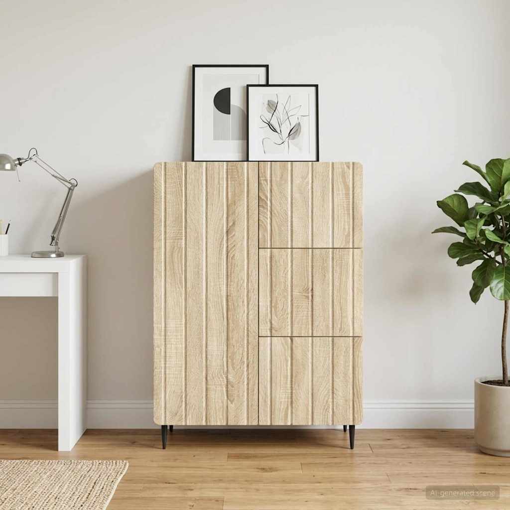 Sideboard Sonoma Oak 66 x 34.5 x 91.5 cm Engineered Wood