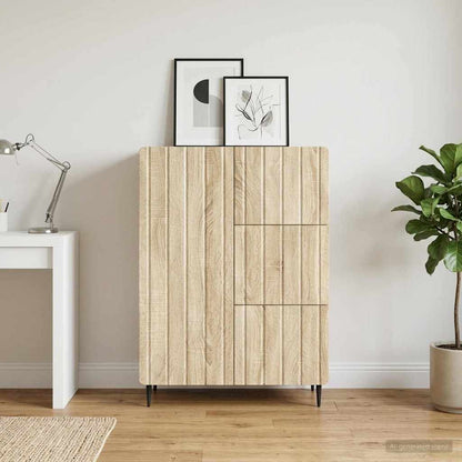 Sideboard Sonoma Oak 66 x 34.5 x 91.5 cm Engineered Wood