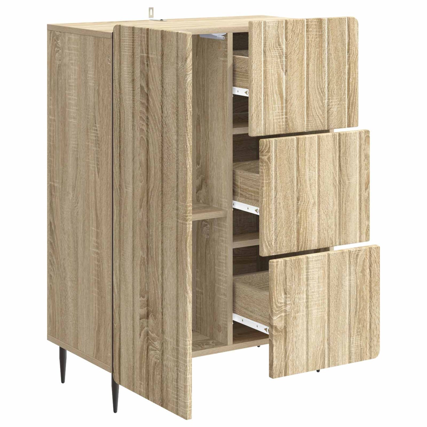 Sideboard Sonoma Oak 66 x 34.5 x 91.5 cm Engineered Wood