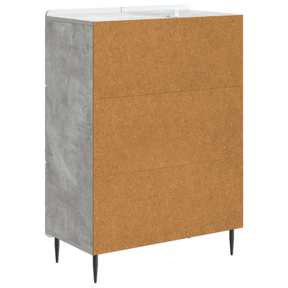 Sideboard Concrete Grey 66 x 34.5 x 91.5 cm Engineered Wood